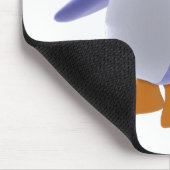 Plushie Blue Toon Penguin Mousepad Muismat (Hoek)