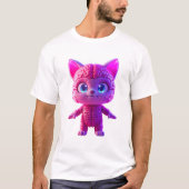 Plushie Cyberpunk Cat T-Shirt (Voorkant)