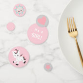 Plushie Pony Roze Meisje Baby shower Confetti (Groep)