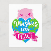 Plushies Love Peace | Cute Kawaii Heart Earth