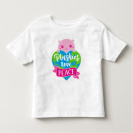 Plushies Love Peace | Cute Kawaii Heart Earth Kinder Shirts