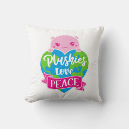 Plushies Love Peace | Cute Kawaii Heart Earth Kussen