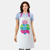 Plushies Love Peace | Cute Kawaii Heart Earth Schort (Gedragen)