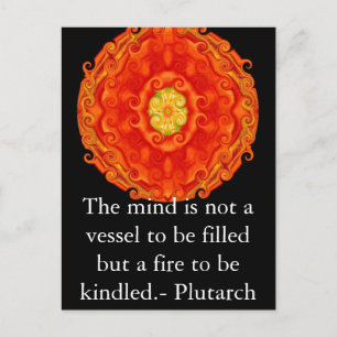 Plutarch quote leraar onderwijs briefkaart