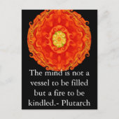 Plutarch quote leraar onderwijs briefkaart (Voorkant)