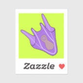 Pluteus (Zee Urchine Larva) Sticker (Vel)