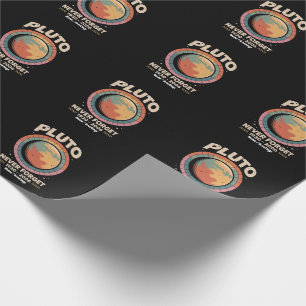 Pluto 1930-2006: een grappige retro-ruimte cadeaupapier
