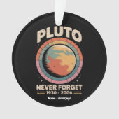 Pluto 1930-2006: een grappige retro-ruimte ornament (voorkant)