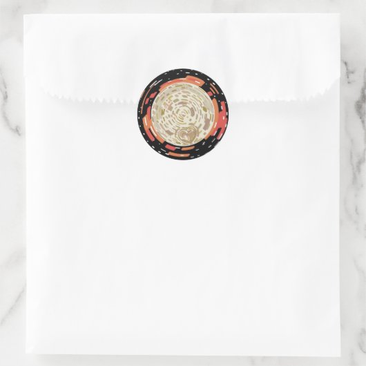 Pluto 22' ronde sticker (Tas)