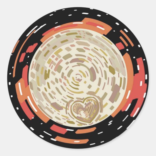 Pluto 22' ronde sticker (Voorkant)