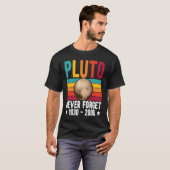 Pluto 9th Planet Never Forget Astronomy Solar Syst T-shirt (Voorkant volledig)