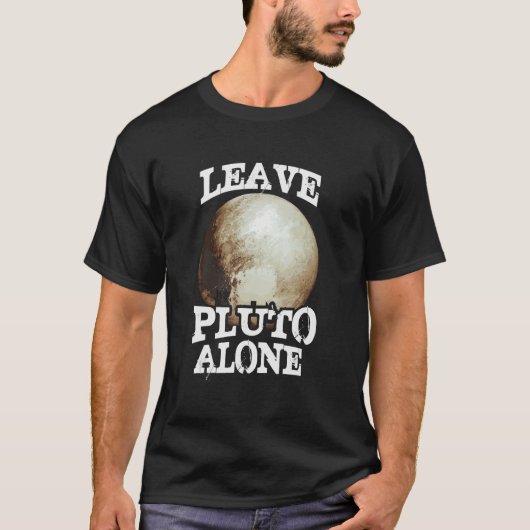 Pluto Alone Pluto Plane Pluto T-shirt (Voorkant)