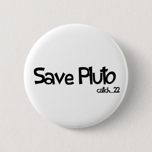 Pluto-badge opslaan ronde button 5,7 cm (Voorkant)