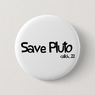 Pluto-badge opslaan ronde button 5,7 cm