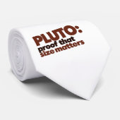 Pluto: bewijs dat grootte van belang is stropdas (Opgerold)
