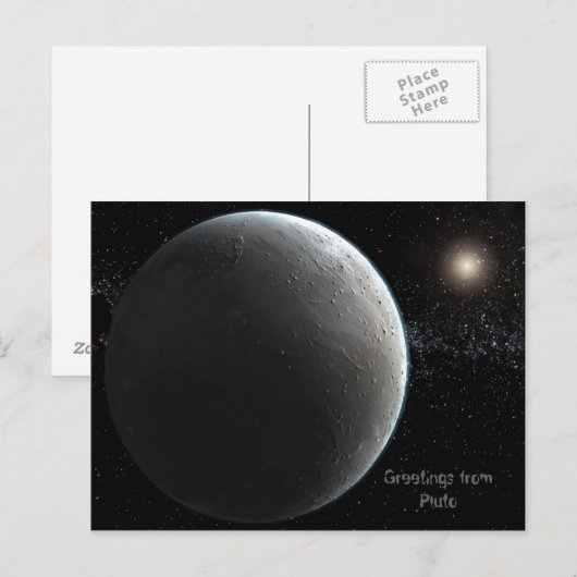 Pluto Briefkaart (Voorkant / Achterkant)