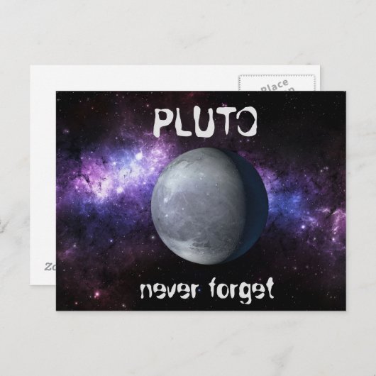 Pluto Briefkaart (Voorkant / Achterkant)