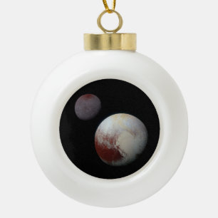 Pluto & Charon 9de of Dwergplaneet Zonnestelsel Keramische Bal Ornament