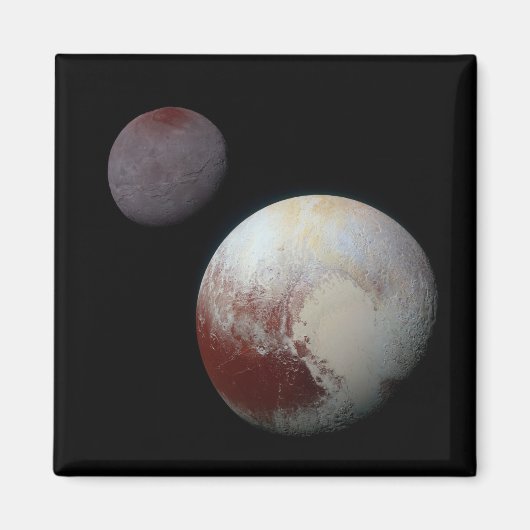 Pluto & Charon 9de of Dwergplaneet Zonnestelsel Magneet (Voorkant)
