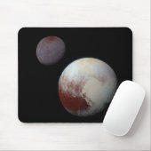 Pluto & Charon 9de of Dwergplaneet Zonnestelsel Muismat (Met muis)