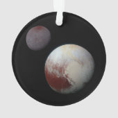 Pluto & Charon 9de of Dwergplaneet Zonnestelsel Ornament (achterkant)
