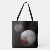 Pluto & Charon 9de of Dwergplaneet Zonnestelsel Tote Bag (Voorkant)