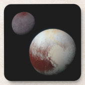 Pluto & Charon 9e of Dwergplaneet Zonnestelsel Bier Onderzetter (Voorkant)