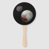 Pluto & Charon 9e of Dwergplaneet Zonnestelsel Handwaaier (Achterkant)