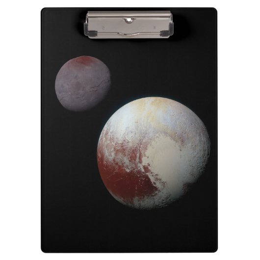 Pluto & Charon 9e of Dwergplaneet Zonnestelsel Klembord (Voorkant)