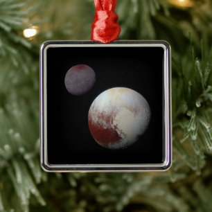 Pluto & Charon 9e of Dwergplaneet Zonnestelsel Metalen Ornament