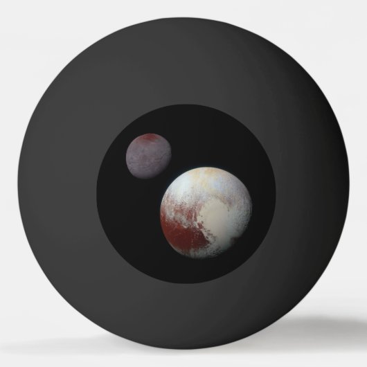 Pluto & Charon 9e of Dwergplaneet Zonnestelsel Pingpongbal (Voorkant)
