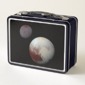 Pluto & Charon 9th of Dwarf Planet Zonnestelsel (Achterkant)