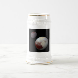 Pluto & Charon 9th of Dwarf Planet Zonnestelsel Bierpul
