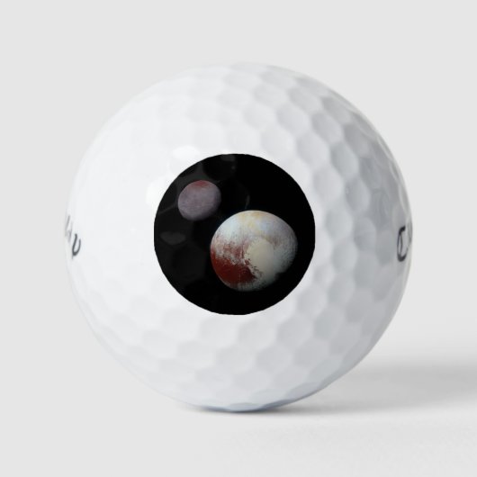 Pluto & Charon 9th of Dwarf Planet Zonnestelsel Golfballen (Voorkant)