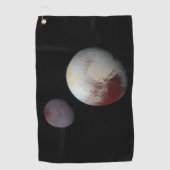 Pluto & Charon 9th of Dwarf Planet Zonnestelsel Golfhanddoek (Voorkant)