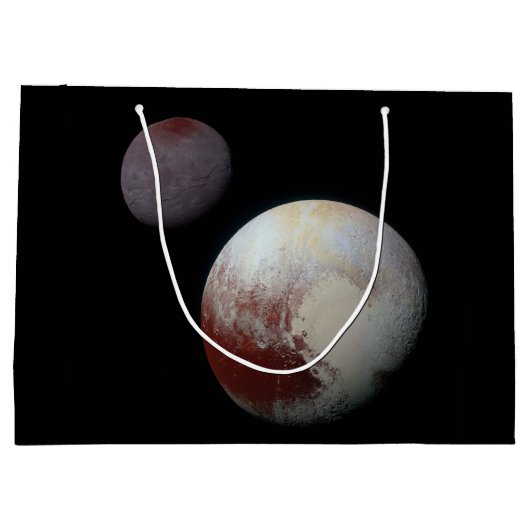 Pluto & Charon 9th of Dwarf Planet Zonnestelsel Groot Cadeauzakje (Achterkant)