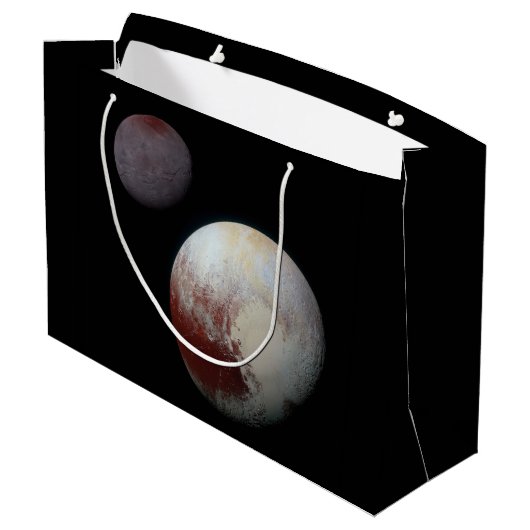 Pluto & Charon 9th of Dwarf Planet Zonnestelsel Groot Cadeauzakje (Achterkant Gekanteld)