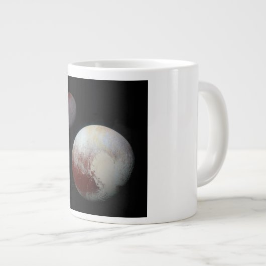 Pluto & Charon 9th of Dwarf Planet Zonnestelsel Grote Koffiekop (Voorkant rechts)