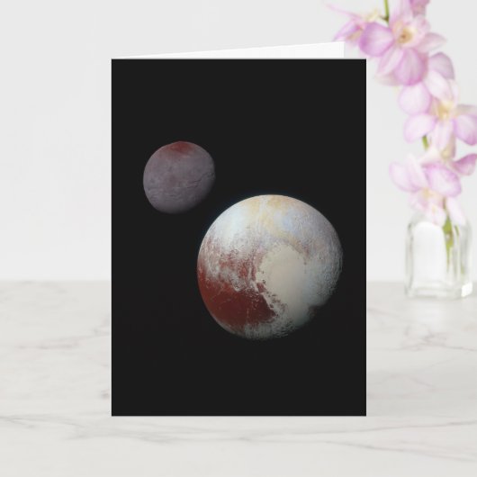 Pluto & Charon 9th of Dwarf Planet Zonnestelsel Kaart (Orchidee)
