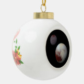 Pluto & Charon 9th of Dwarf Planet Zonnestelsel Keramische Bal Ornament (Links)