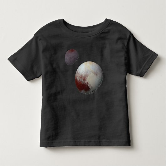Pluto & Charon 9th of Dwarf Planet Zonnestelsel Kinder Shirts (Voorkant)