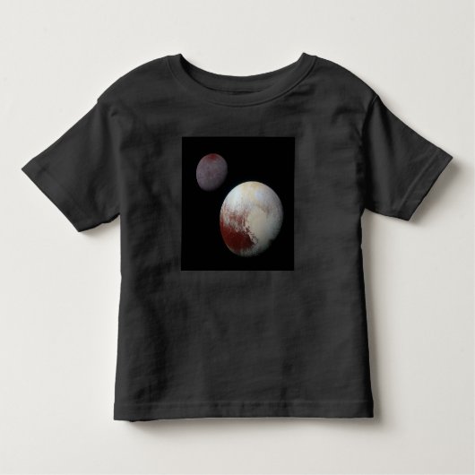 Pluto & Charon 9th of Dwarf Planet Zonnestelsel Kinder Shirts (Voorkant)