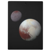 Pluto & Charon 9th of Dwarf Planet Zonnestelsel Klembord (Achterkant)