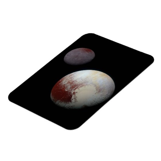 Pluto & Charon 9th of Dwarf Planet Zonnestelsel Magneet (Linkerzijde)