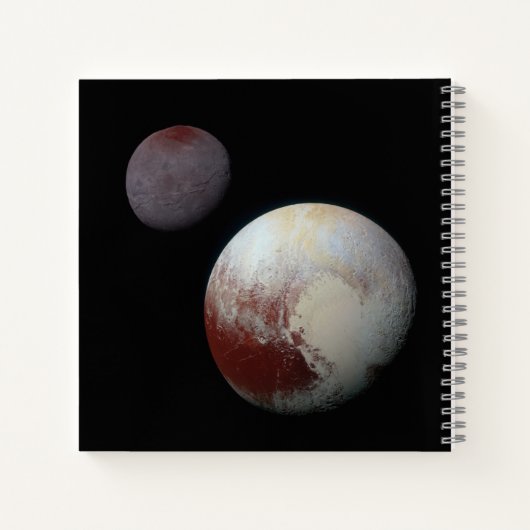 Pluto & Charon 9th of Dwarf Planet Zonnestelsel Notitieboek (Achterkant)