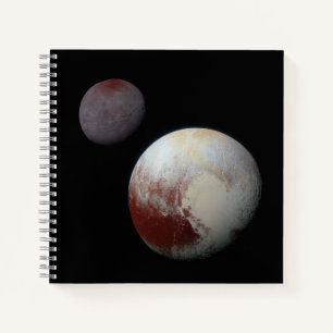 Pluto & Charon 9th of Dwarf Planet Zonnestelsel Notitieboek
