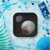 Pluto & Charon 9th of Dwarf Planet Zonnestelsel Papieren Bordje (Feest)