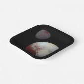 Pluto & Charon 9th of Dwarf Planet Zonnestelsel Papieren Bordje (Gebogen)