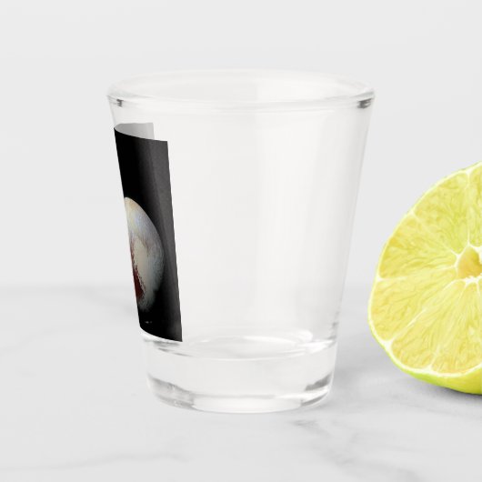 Pluto & Charon 9th of Dwarf Planet Zonnestelsel Shot Glas (Rechts)
