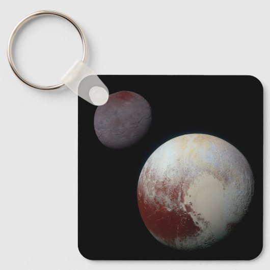 Pluto & Charon 9th of Dwarf Planet Zonnestelsel Sleutelhanger (Voorkant)